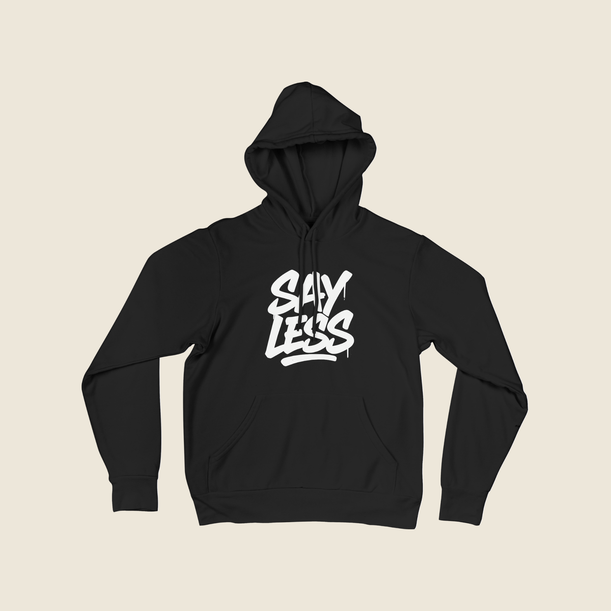 Say Less B&W Hoodie