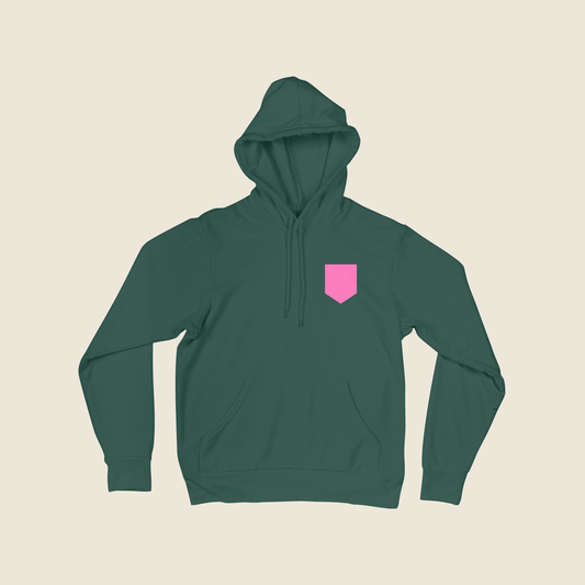 Breast Cancer Awareness Puff Pocket Hoodie